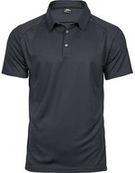 Tee Jays Sport Polo mit CoolDry-Polyester, White S, TJ7200 – Gris fonce (Uni)