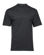 Tee Jays Baumwoll-T-Shirt mit 2-lagigem Kragen, Dark Grey (Solid) L, TJ8000 – Bild 3