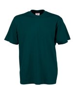 Tee Jays Baumwoll-T-Shirt mit 2-lagigem Kragen, Dark Grey (Solid) L, TJ8000 – Dark Green