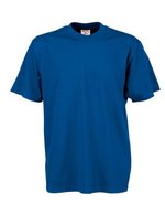 Tee Jays Baumwoll-T-Shirt mit 2-lagigem Kragen, Dark Grey (Solid) L, TJ8000 – Royal