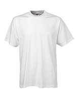 Tee Jays Baumwoll-T-Shirt mit 2-lagigem Kragen, Dark Grey (Solid) L, TJ8000 – White