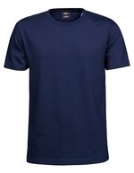 Tee Jays Slim Fit T-Shirt aus Ringspinn-Baumwolle, White S, TJ8005 – Marine