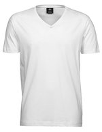 Tee Jays V-Ausschnitt T-Shirt aus Baumwolle, White S, TJ8006 – Bianco