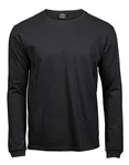 Tee Jays Long-Sleeve T-Shirt made of 100% Cotton, White S, TJ8007 – Black