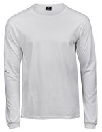 Tee Jays Langarm T-Shirt aus 100% Baumwolle, White S, TJ8007 – Blanc