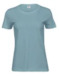 Tee Jays Slim Fit Baumwoll-T-Shirt mit Kragen, Navy M, TJ8050 – Misty Blue