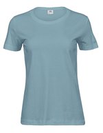Tee Jays Slim Fit Baumwoll-T-Shirt mit Kragen, Black XXL, TJ8050 – Misty Blue