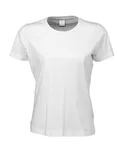 Tee Jays Slim Fit Baumwoll-T-Shirt mit Kragen, Navy M, TJ8050 – White