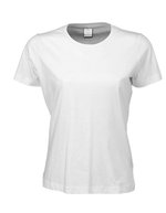 Tee Jays Slim Fit Baumwoll-T-Shirt mit Kragen, Black XXL, TJ8050 – Blanc