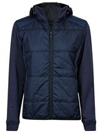 Tee Jays Hybrid-Stretch Kapuzenjacke mit DuPont-Isolierung, Black/Black S, TJ9113 – Marine/Marine