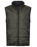 Hybrid-Stretch Bodywarmer – Deep Green/Black