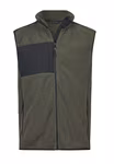 Tee Jays Black Fleece Vest with Chest Pocket, Black/Black XS, TJ9122 – image 3