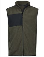 Mountain Fleece Bodywarmer – Deep Green/Black