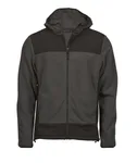 Tee Jays Mountain Fleecejacke mit Kapuze und Taschen, Asphalt/Black XS, TJ9124 – Bild 3