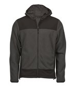Tee Jays Mountain Fleecejacke mit Kapuze und Taschen, Asphalt/Black XS, TJ9124 – Bild 3