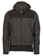 Tee Jays Mountain Fleecejacke mit Kapuze und Taschen – Asphalt/Black
