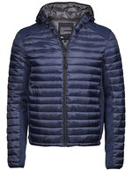 Tee Jays Winddichte Outdoor Crossover Jacke mit Kapuze – Navy/Navy Melange