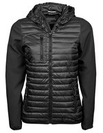 Tee Jays Softshell-Jacke mit Kapuze für Damen, Black/Black S, TJ9629 – Bild 2