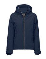 Tee Jays Langarmjacke mit DuPont Füllung und Kapuze, Black S, TJ9681 – Deep Navy