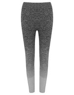 Tombo Nahtlose High-Stretch-Leggings mit Farbverlauf, Dark Grey - Light Grey Marl L/XL, TL300 – Bild 1