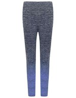 Tombo Nahtlose High-Stretch-Leggings mit Farbverlauf – Navy-Blue Marl