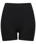 Tombo Nahtlose Stretch-Shorts mit hohem Bund, Black L/XL, TL301 – Bild 3
