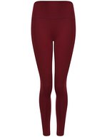Tombo Hoch geschnittene Leggings mit Handytasche – Deep Burgundy
