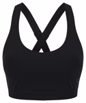 Tombo Sport-BH mit mittlerem Halt und Trägern, Black XS, TL371 – Bild 3