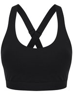 Tombo Sport-BH mit mittlerem Halt und Trägern – Black