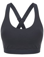 Tombo Sport-BH mit mittlerem Halt und Trägern – Charcoal Grey