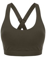 Tombo Sport-BH mit mittlerem Halt und Trägern, Black XS, TL371 – Olive Green
