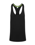 Tombo Ärmelloses Muscle-Fit T-Shirt, Basic Kollektion – Black