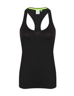 Tombo Körpernahes ärmelloses Sportträgerhemd, Black XS, TL506 – Bild 2