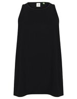 Tombo Ärmelloses Jersey-T-Shirt mit Mesh-Rücken – Black