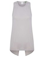 Tombo Ärmelloses Jersey-T-Shirt mit Mesh-Rücken – Light Grey