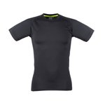 Tombo Sportliches Slim Fit T-Shirt mit Netz-Einsätzen, Grey Marl/Grey S, TL515 – Bild 3
