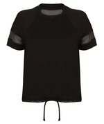 Tombo Modisches Überzieh-Top mit Tunnelzug, Black XS, TL526 – Bild 3