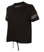 Tombo Modisches Überzieh-Top mit Tunnelzug, Black XS, TL526 – Bild 6