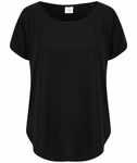 Tombo T-Shirt Oversize con scollo a U, Black XXL, TL527 – immagine 3