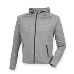 Tombo Hoodie mit reflektierenden Streifen und Tasche, Black XS, TL550 – Bild 3