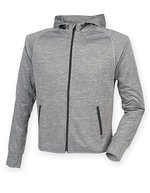 Men´s Hoodie With Reflective Tape – Grey Marl