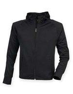 Tombo Slim Fit Hoodie mit Reflektionsstreifen, Black XL, TL551 – Bild 1