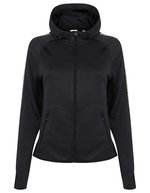 Tombo Slim Fit Hoodie mit Reflektionsstreifen – Navy