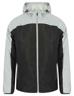 Tombo Reflektierende Sportjacke mit Kapuze – Black/Reflective