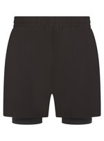 Tombo Doppellagige Sportshorts für Herren, Black/Black S, TL615 – Bild 3