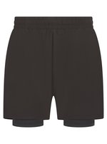 Tombo Doppellagige Sportshorts für Herren, Black/Black S, TL615 – Bild 4