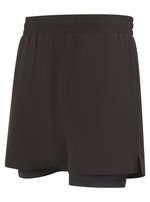 Tombo Doppellagige Sportshorts für Herren, Black/Black S, TL615 – Bild 6