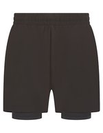 Men's Double Layer Sports Short – Black/Black