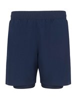 Men's Double Layer Sports Short – Navy/Navy