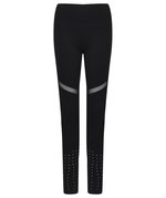 Tombo Leggings mit Mesh-Einsätzen für Damen, Black XS, TL672 – Bild 3